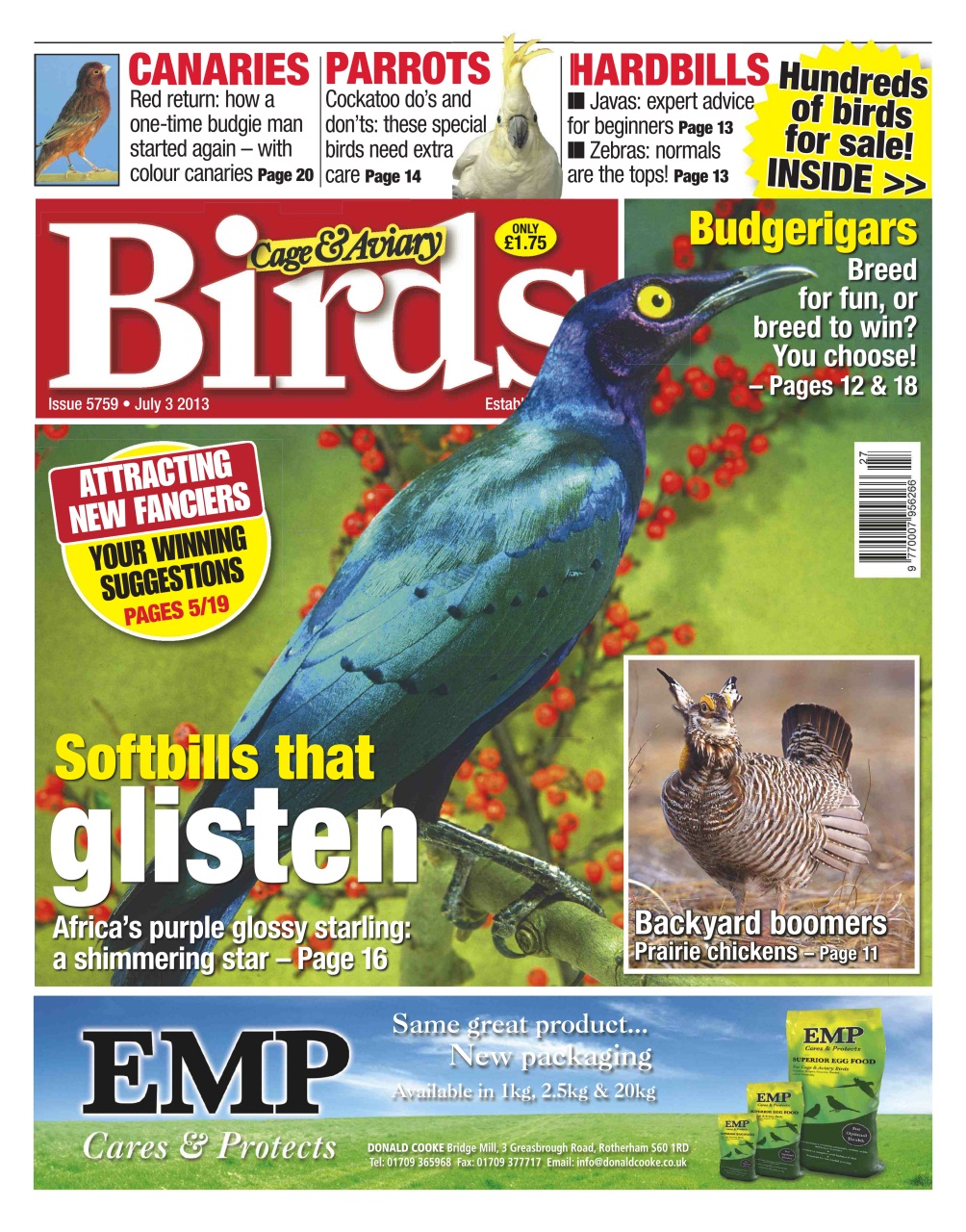 Cage & Aviary Birds Preview Pages