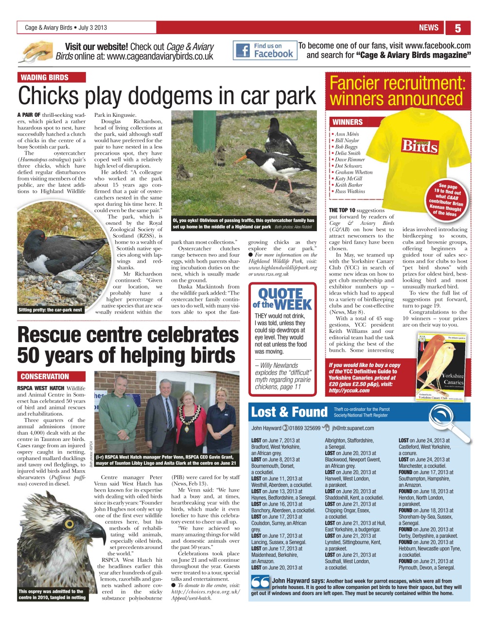 Cage & Aviary Birds Preview Pages