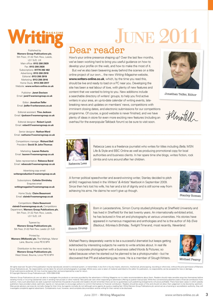 Writing Magazine Preview Pages