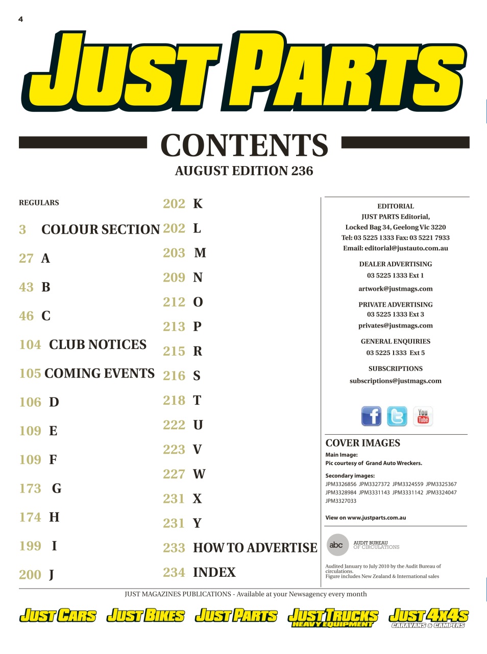 JUST PARTS Preview Pages