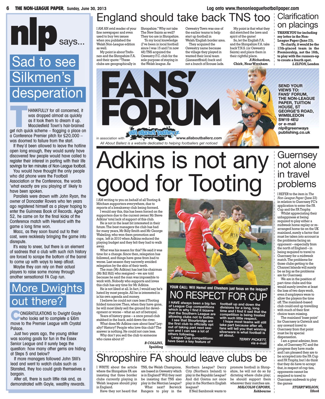 The Non-League Football Paper Preview Pages