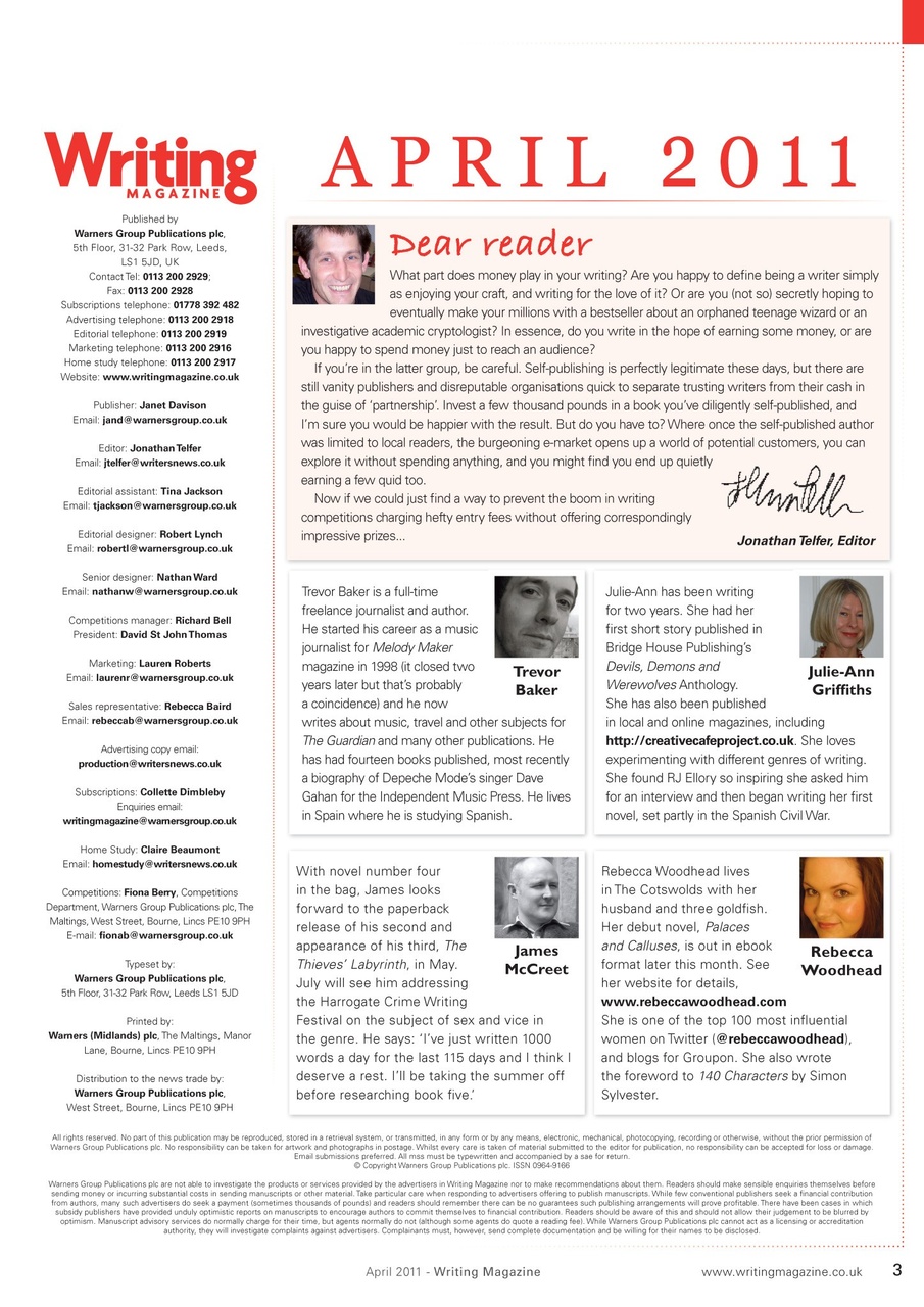 Writing Magazine Preview Pages