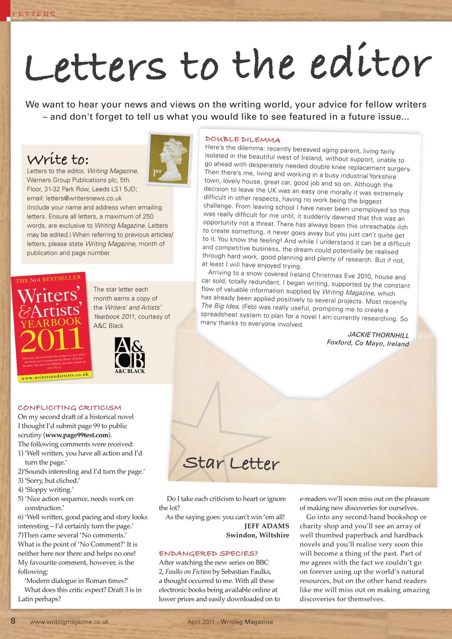 Writing Magazine Preview Pages