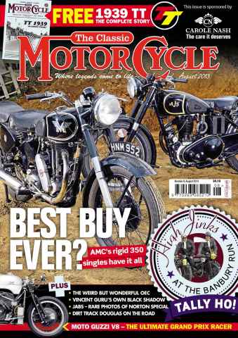 The Classic MotorCycle issue August 2013