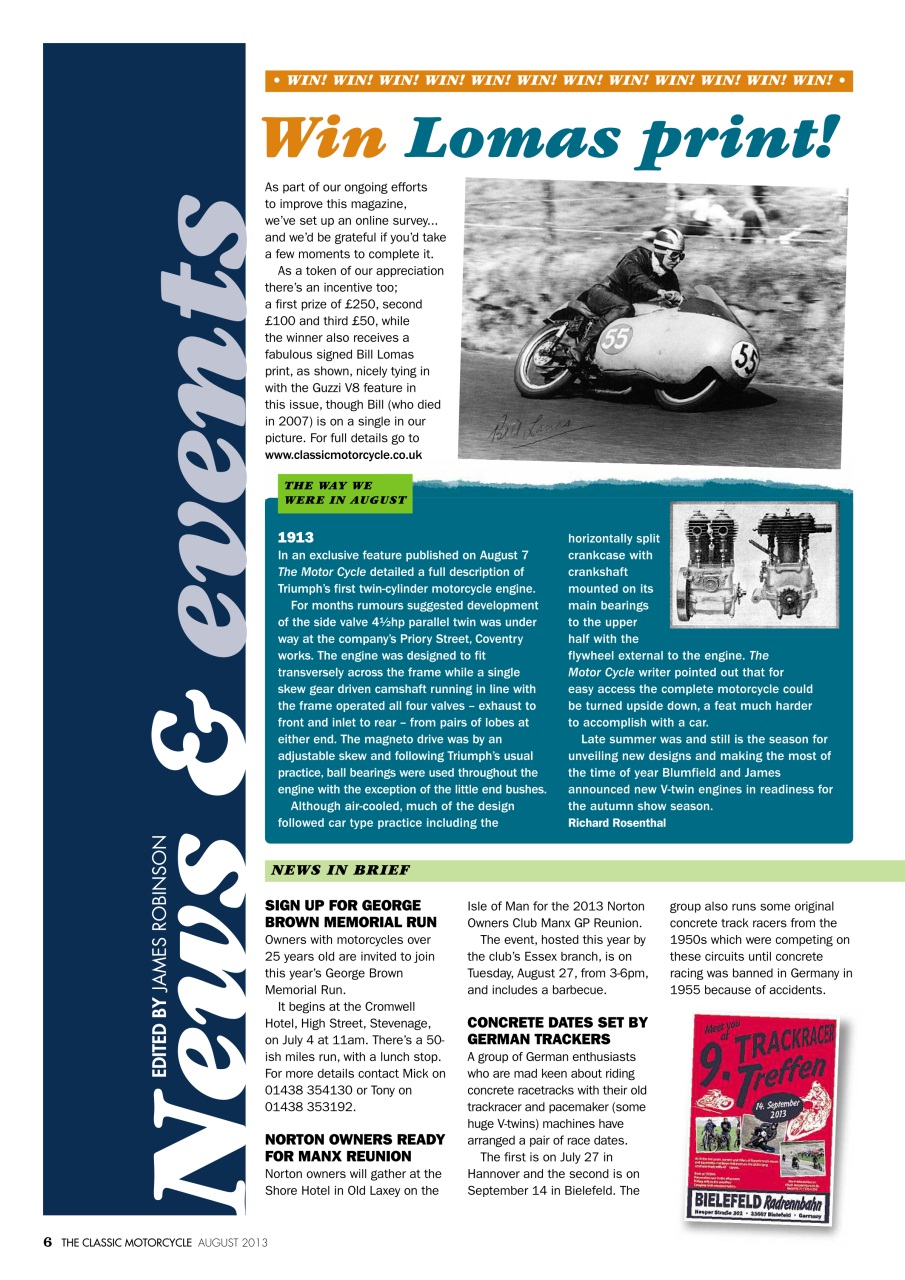 The Classic MotorCycle Preview Pages