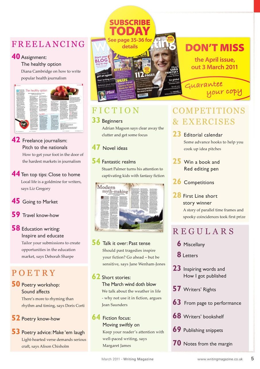 Writing Magazine Preview Pages