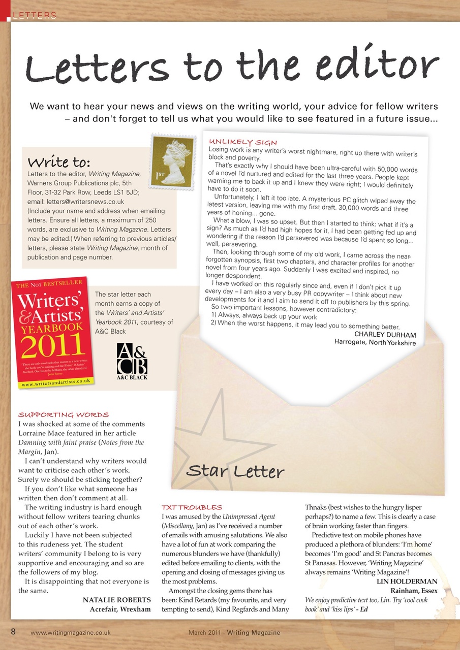 Writing Magazine Preview Pages