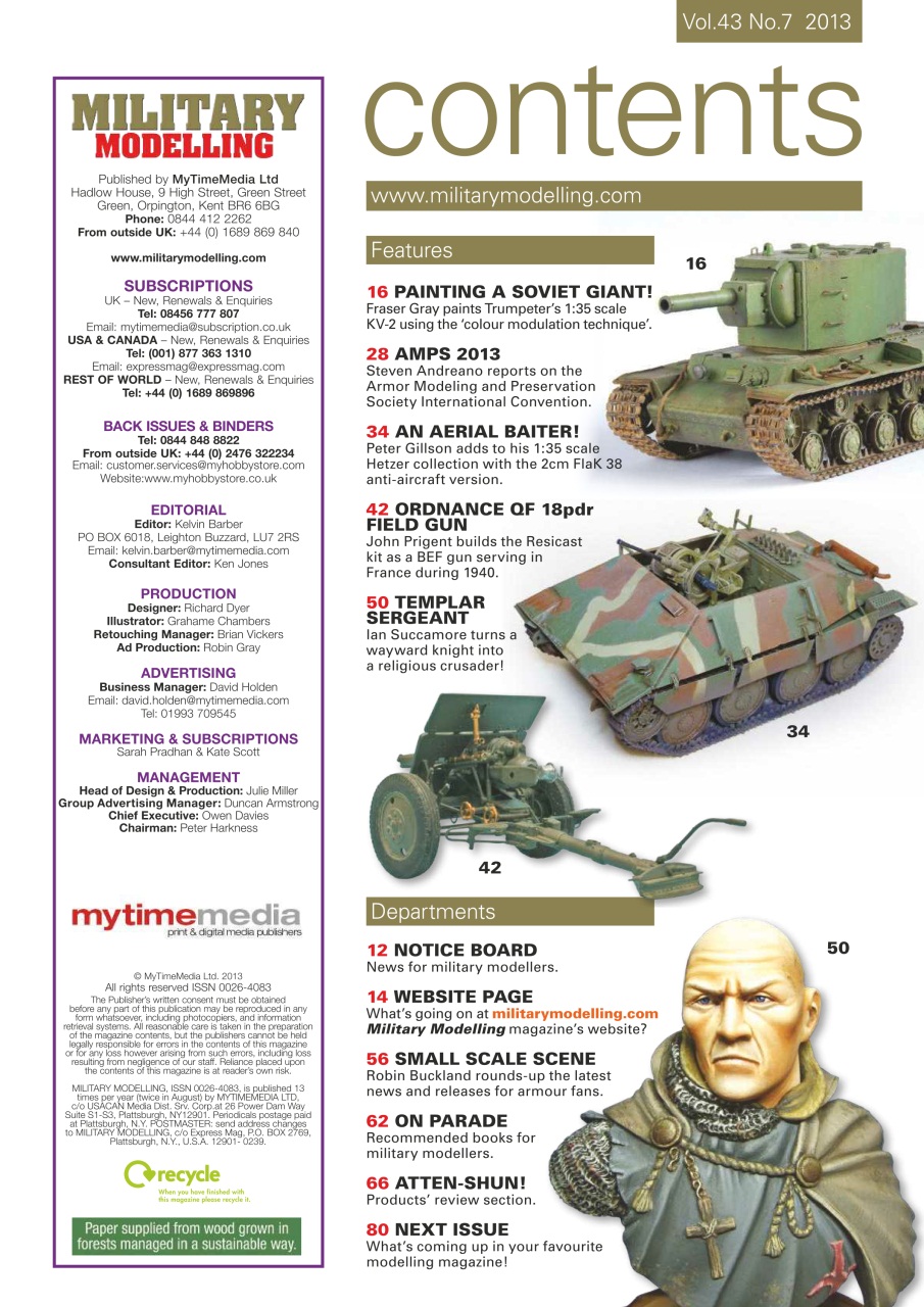 Military Modelling International Magazine Preview Pages
