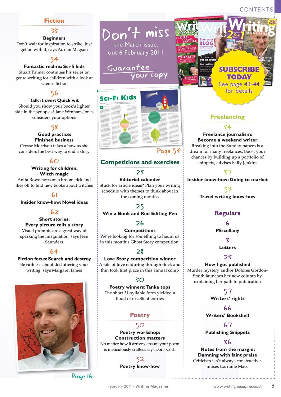 Writing Magazine Preview Pages