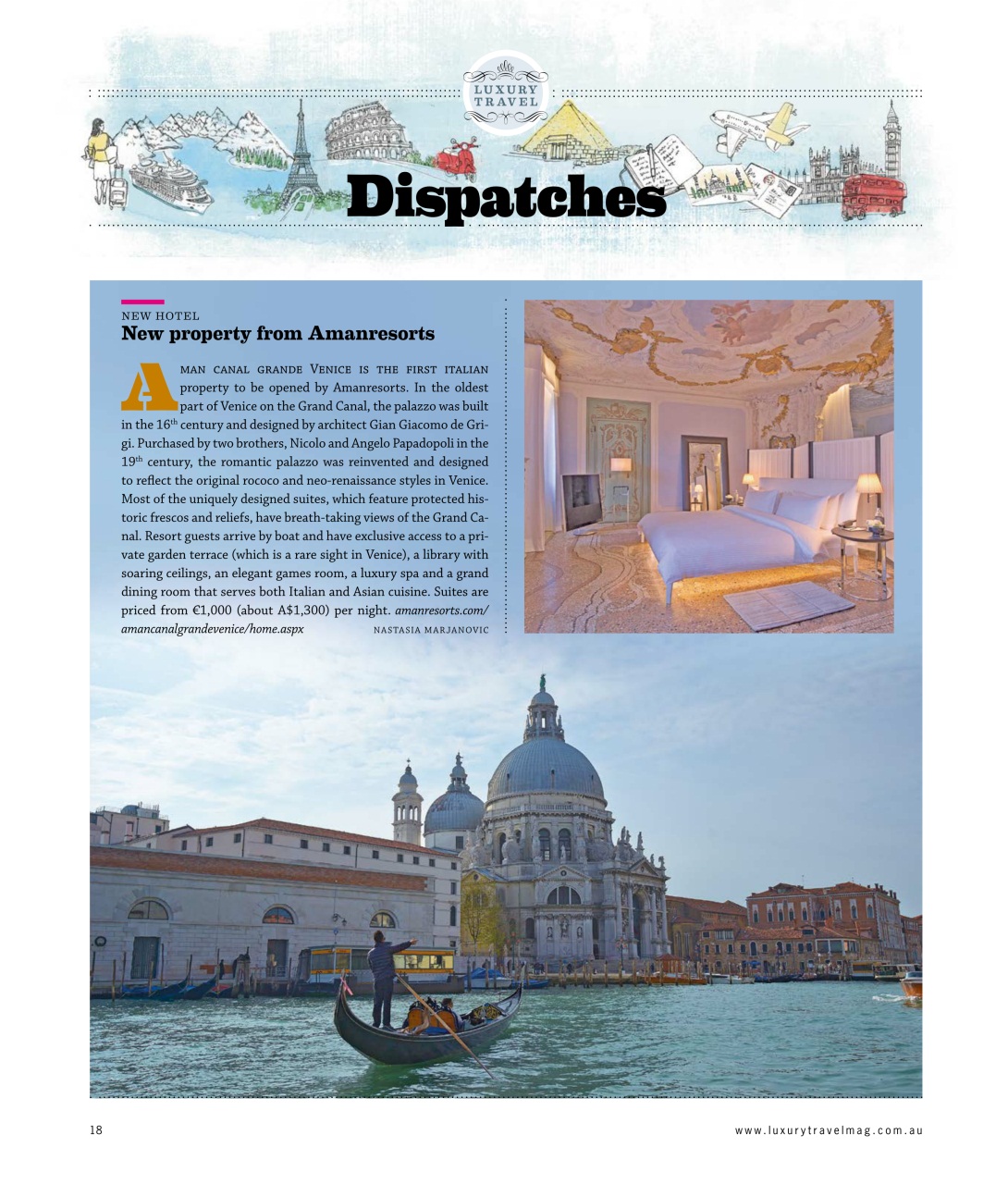 Luxury Travel Preview Pages