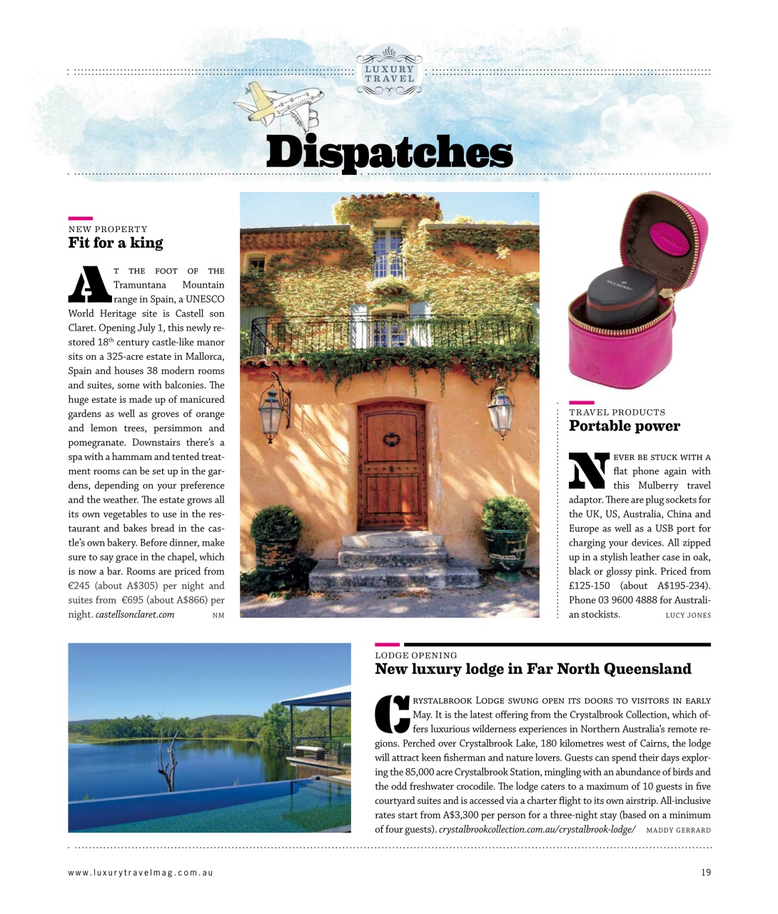 Luxury Travel Preview Pages