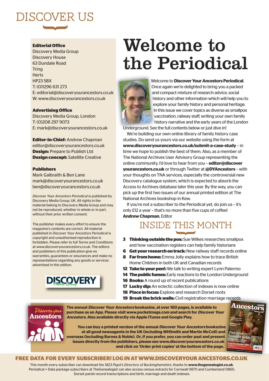 Discover Your Ancestors Preview Pages