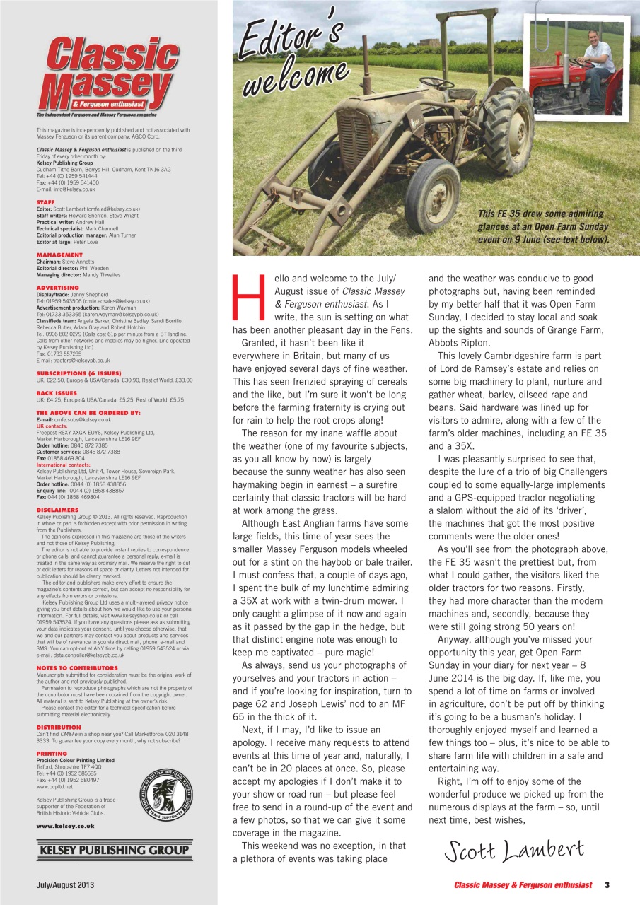 Classic Massey Preview Pages