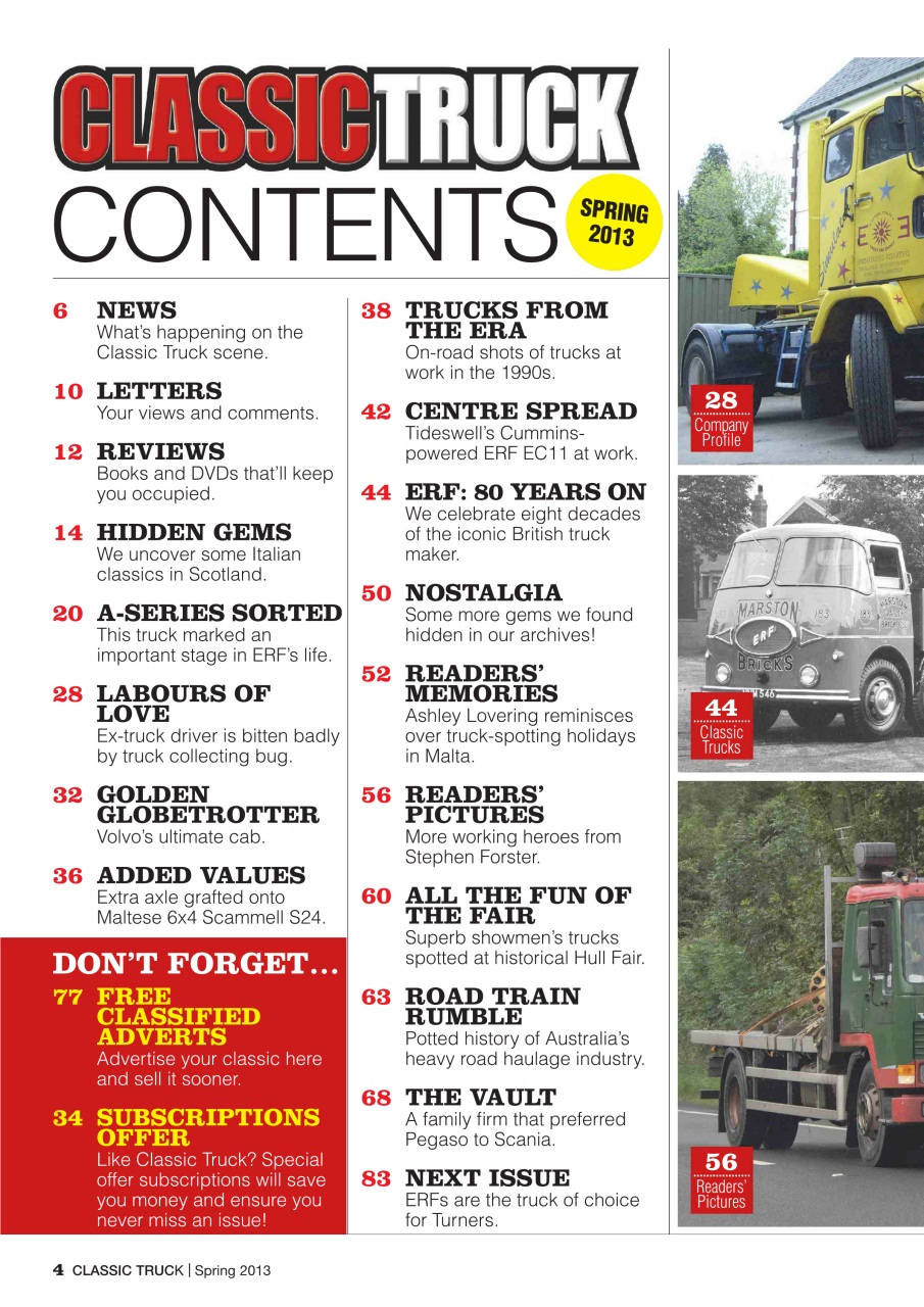 Classic Truck (OLD) Preview Pages