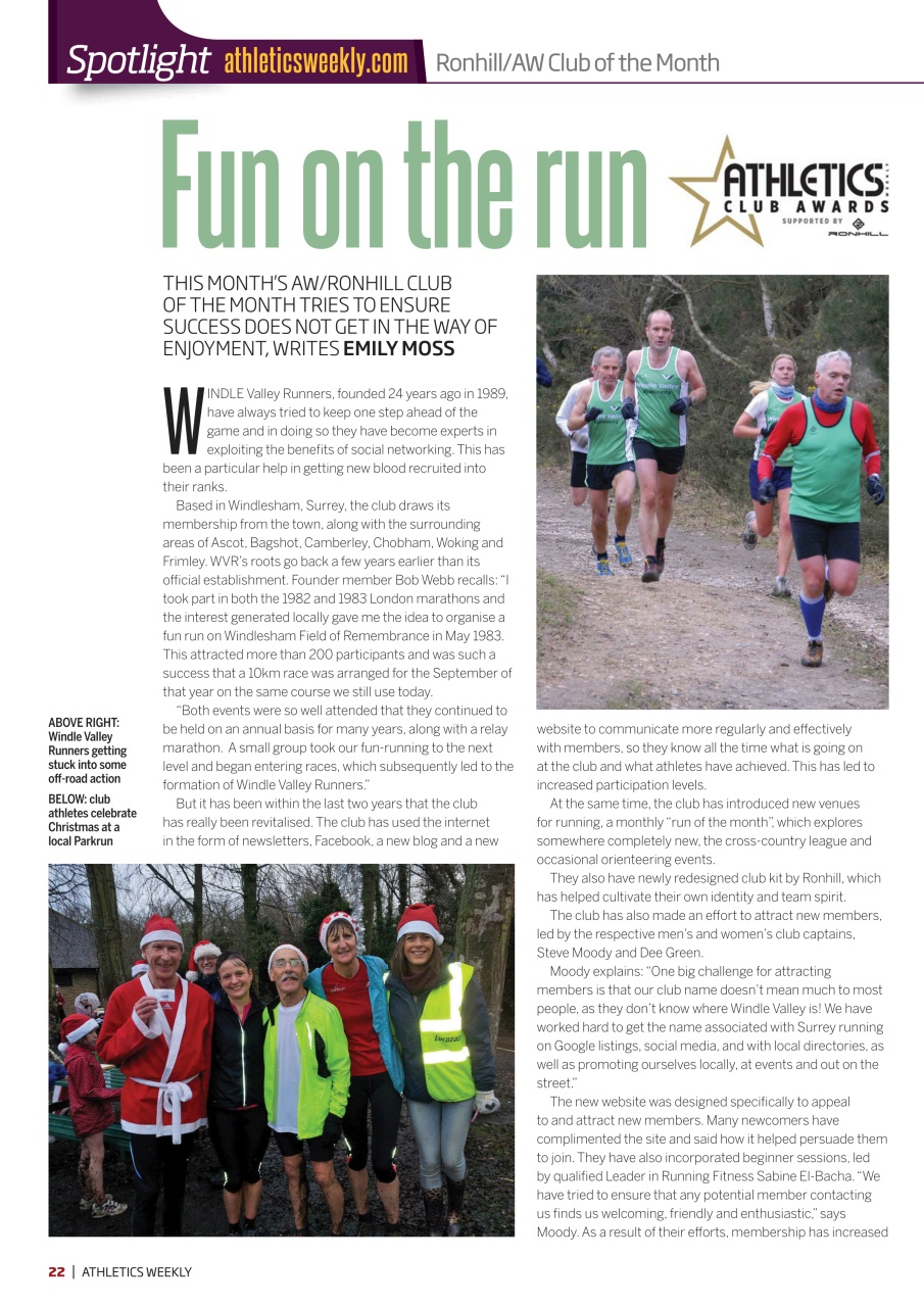AW – Athletics Weekly Magazine Preview Pages