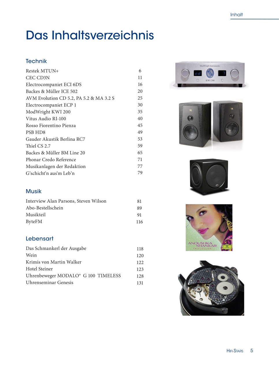 HiFi Stars Magazin Preview Pages