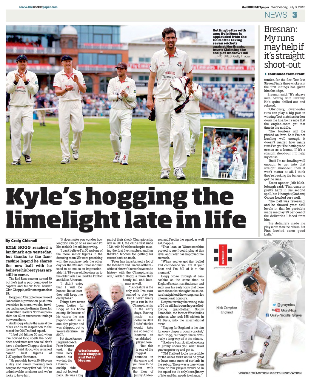 The Cricket Paper Preview Pages