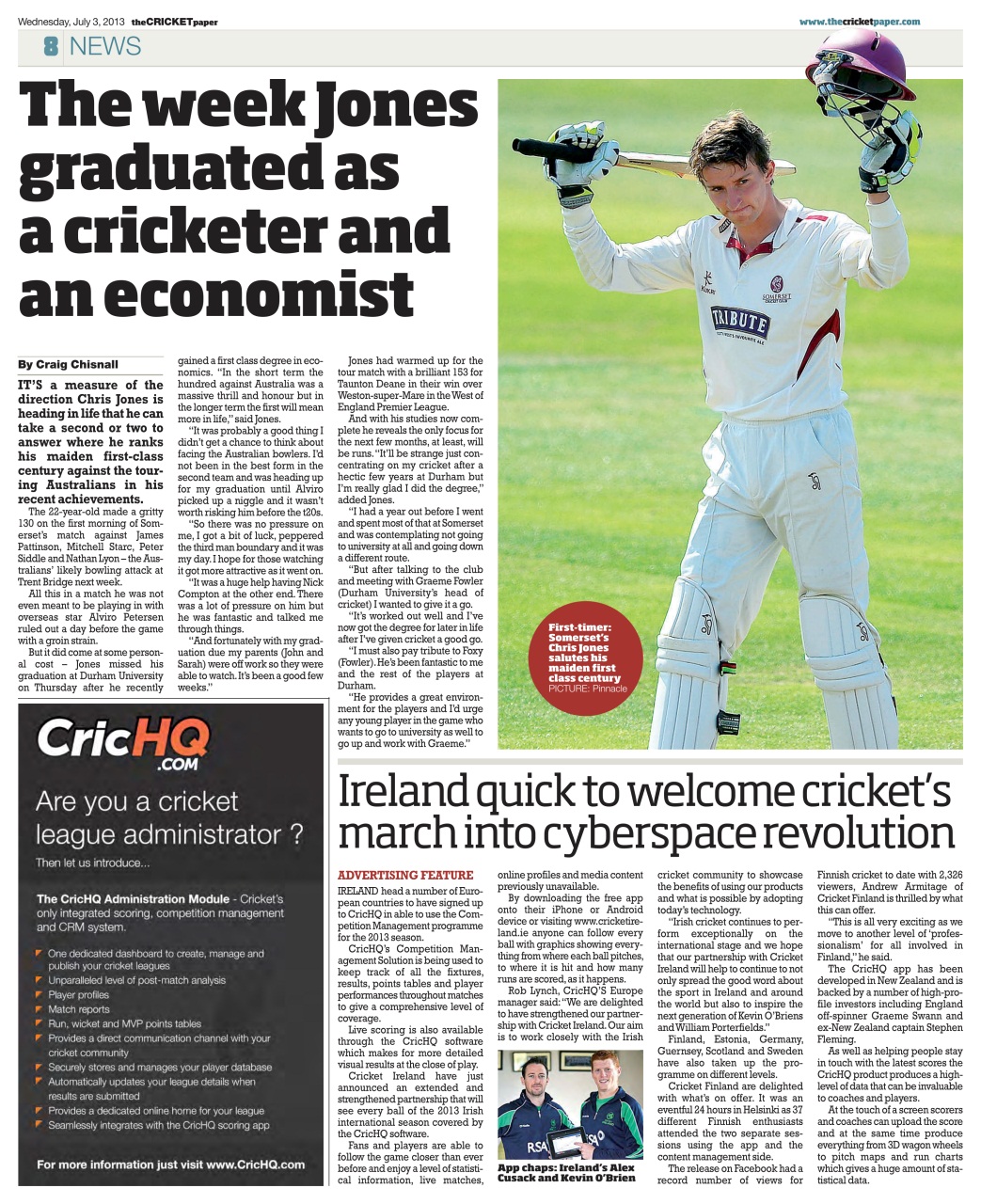 The Cricket Paper Preview Pages
