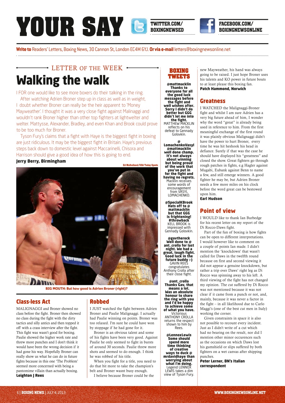 Boxing News Preview Pages