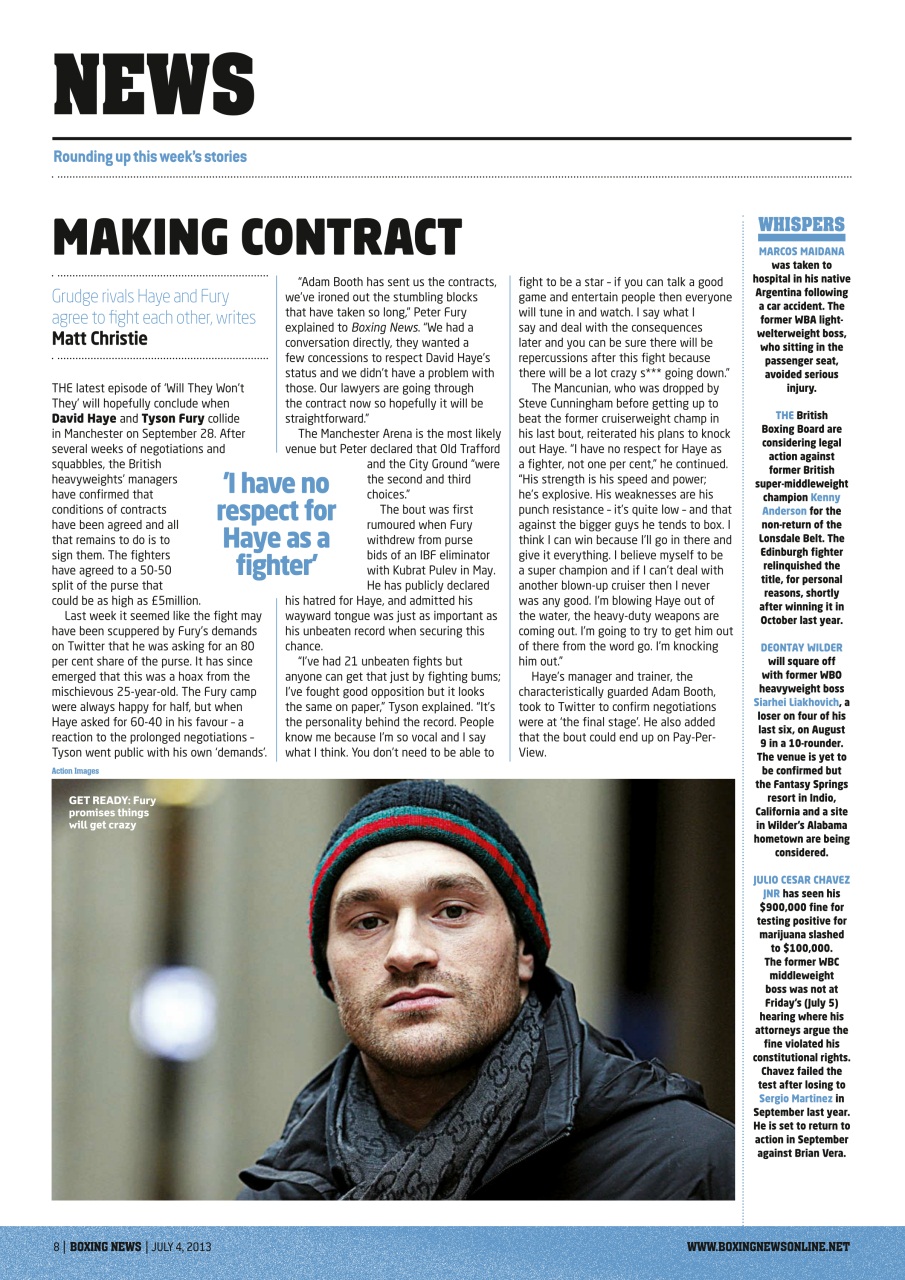 Boxing News Preview Pages