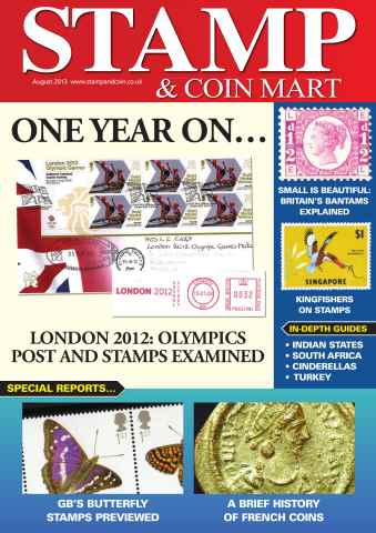 Stamp Collector issue Stamp & Coin Mart August 2013