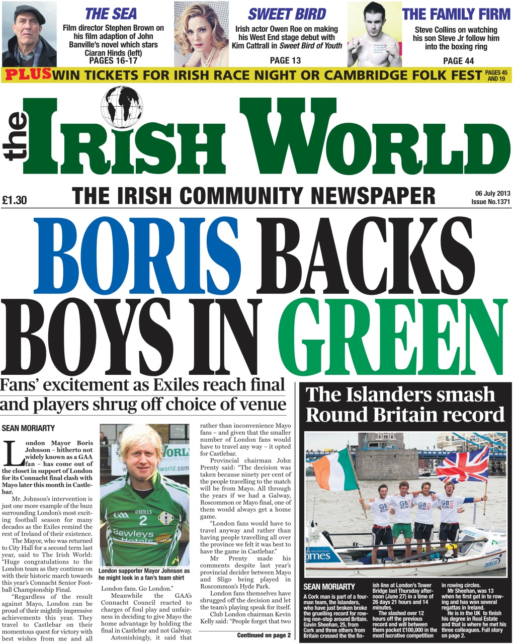 Irish World Preview Pages