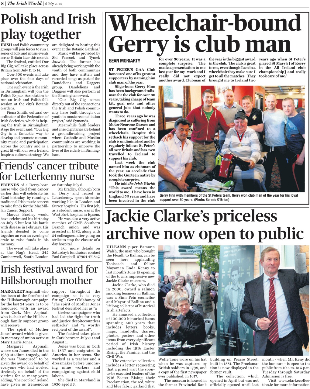 Irish World Preview Pages