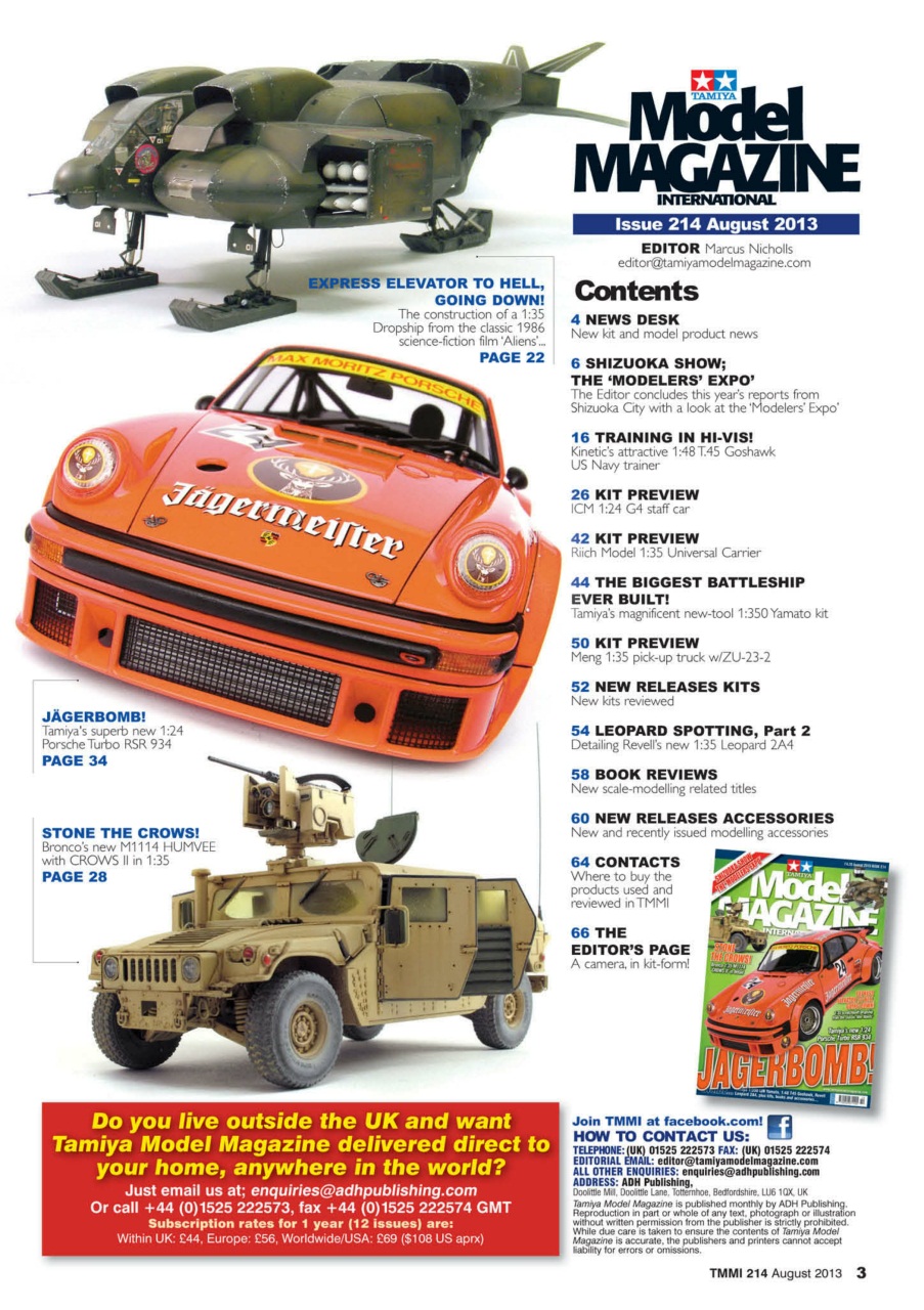 Tamiya Model Magazine Preview Pages