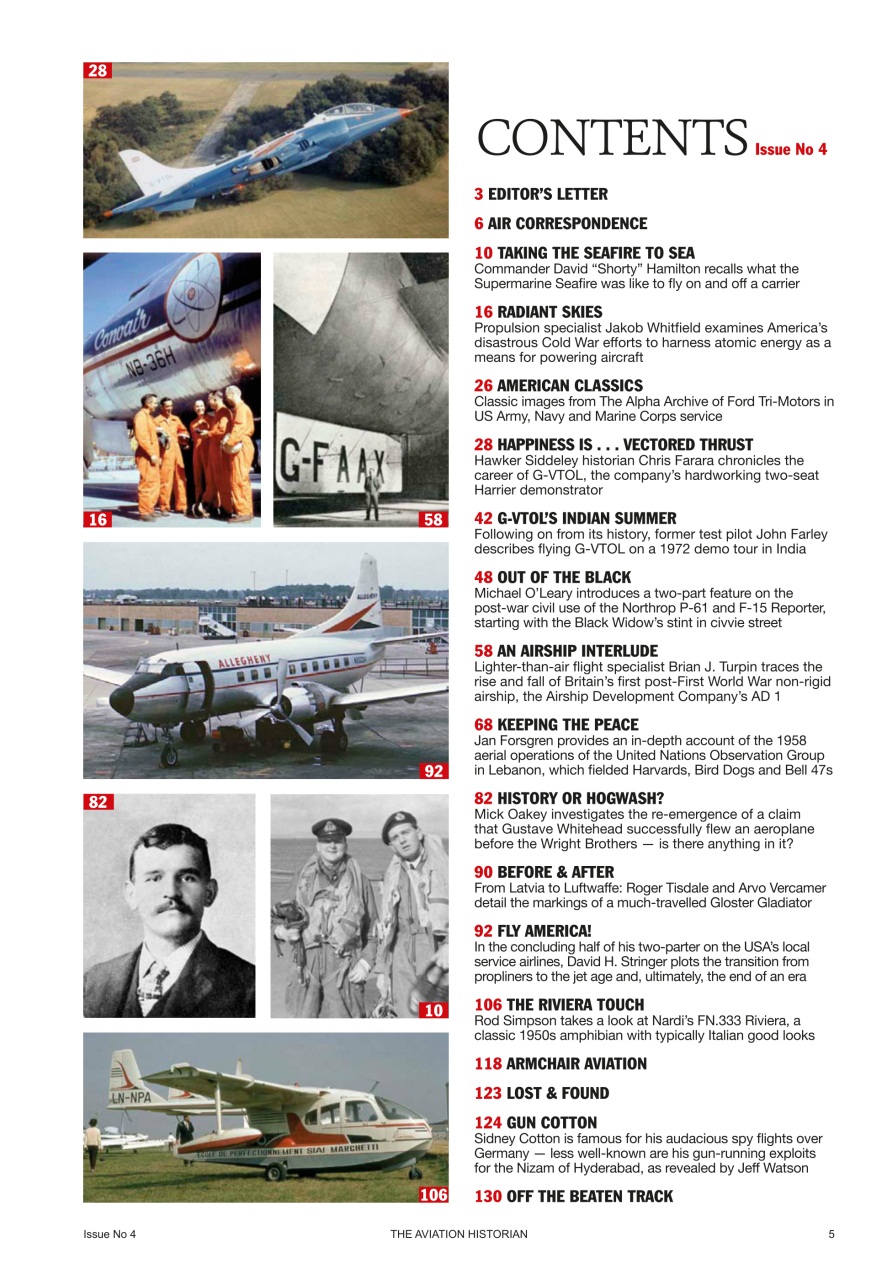 The Aviation Historian Magazine Preview Pages