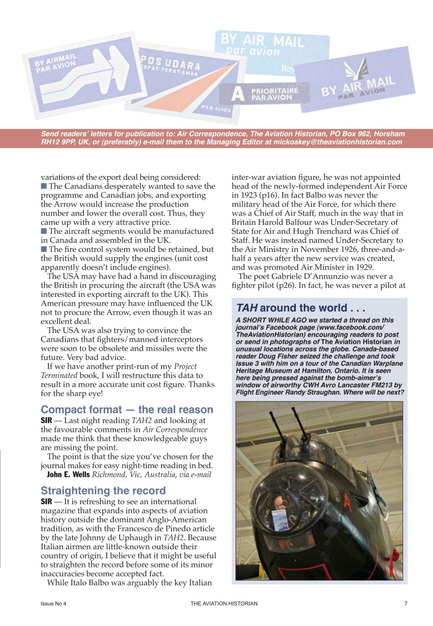 The Aviation Historian Magazine Preview Pages