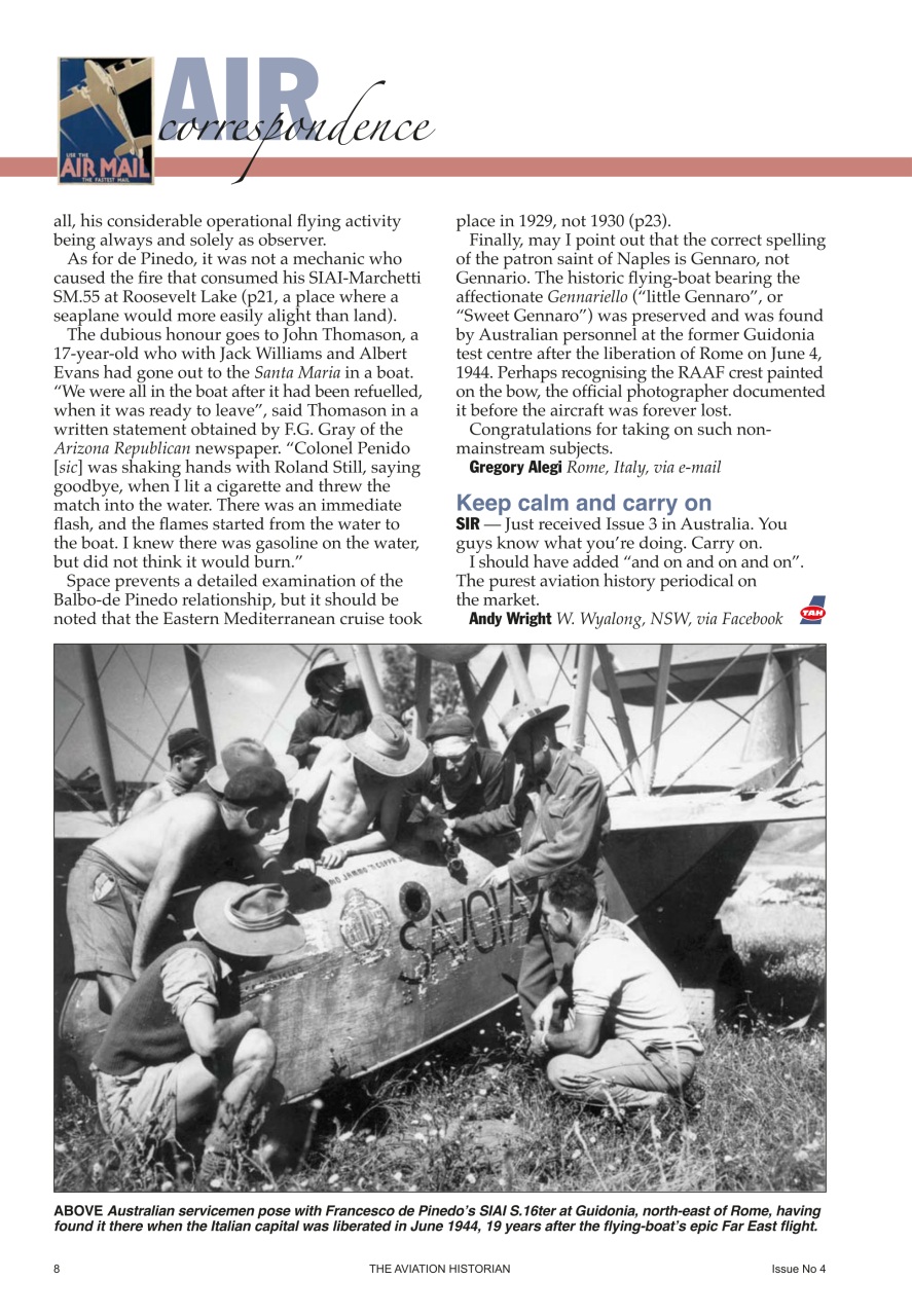 The Aviation Historian Magazine Preview Pages