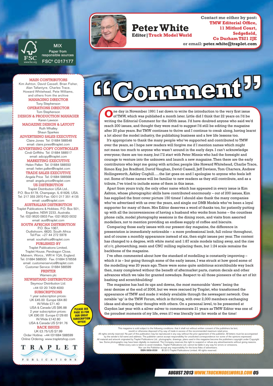 Model Car Truck Motorcycles World Preview Pages