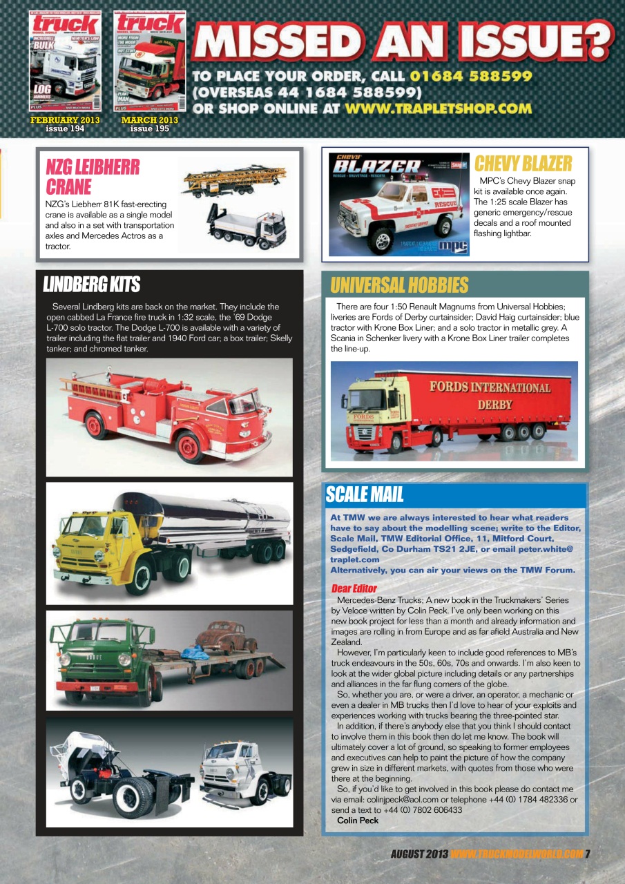 Model Car Truck Motorcycles World Preview Pages