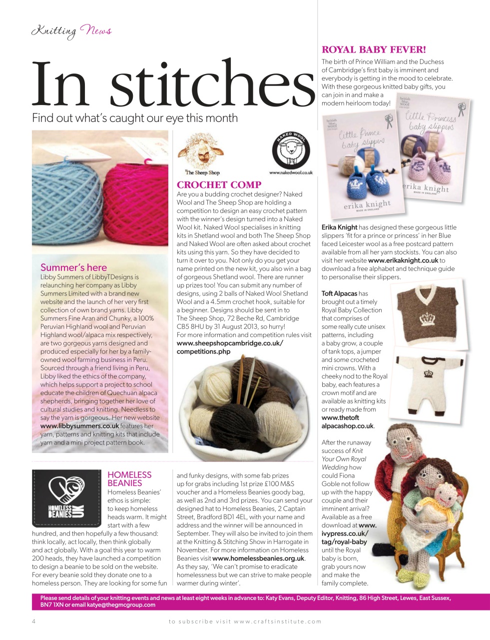 Knitting Preview Pages