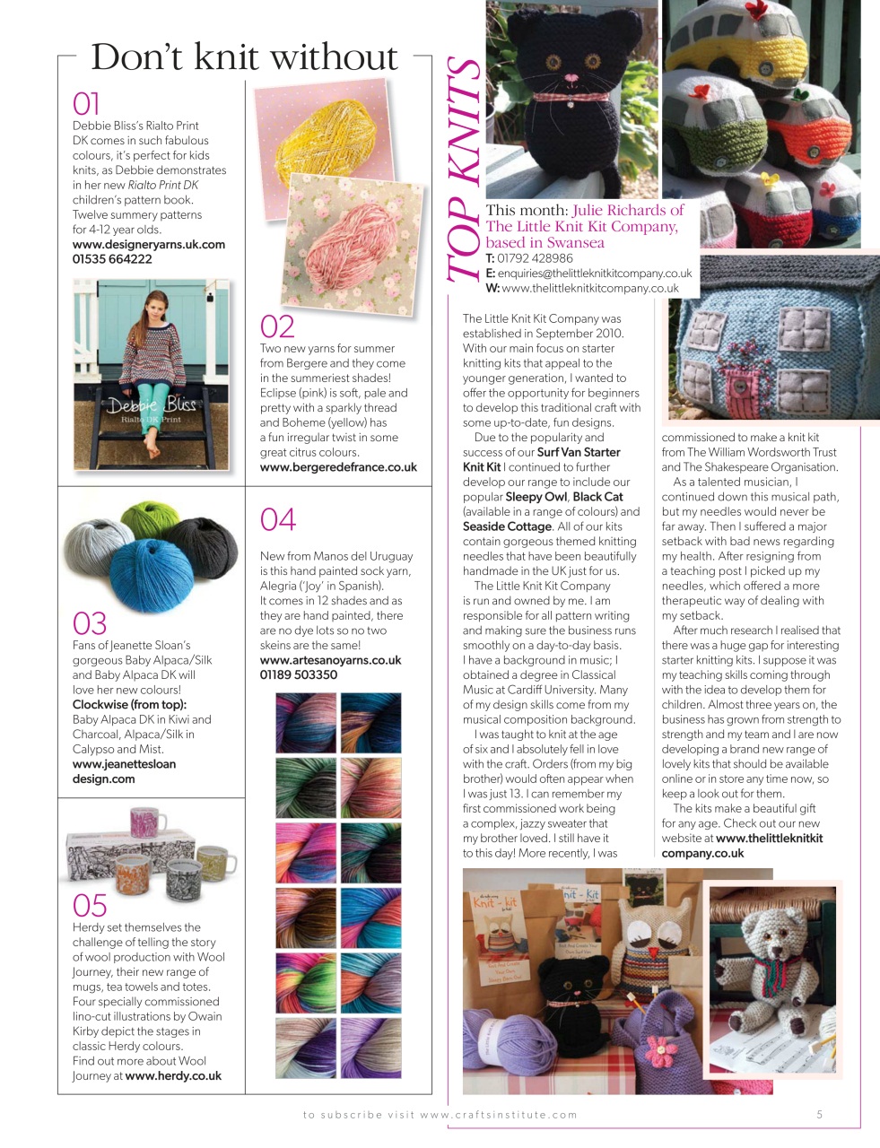 Knitting Preview Pages