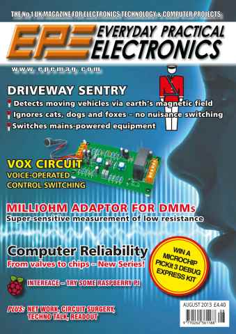 Practical Electronics issue August 2013