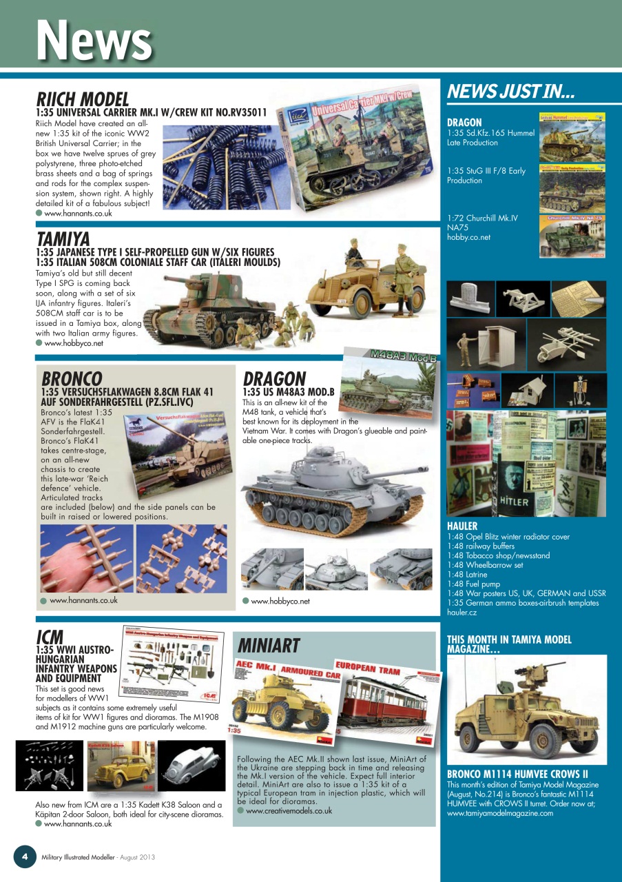 MIM: AFV Edition Preview Pages