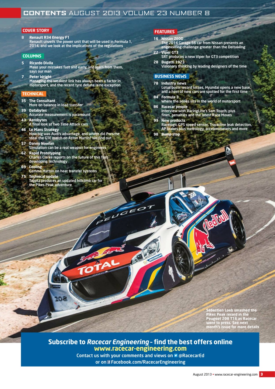Racecar Engineering Preview Pages