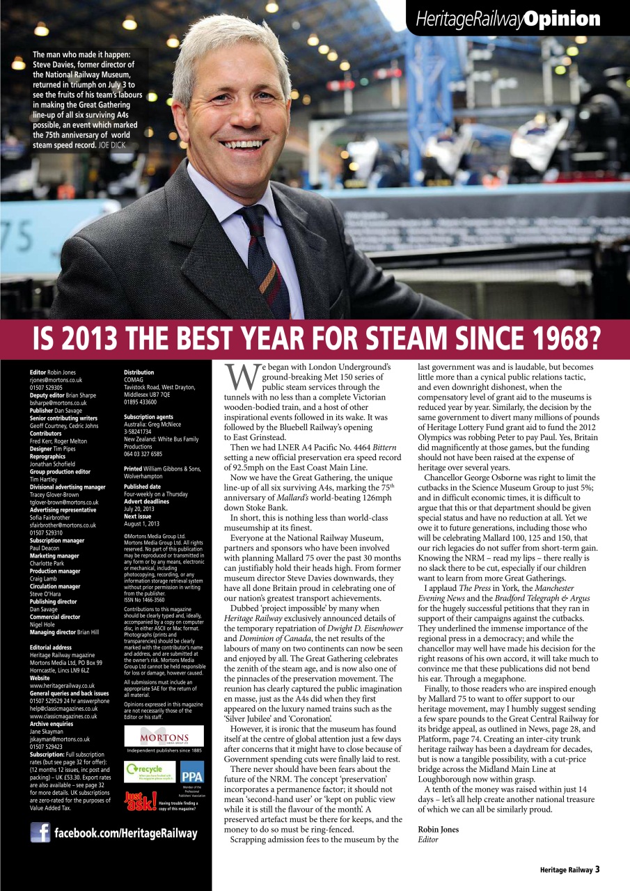 Heritage Railway Preview Pages