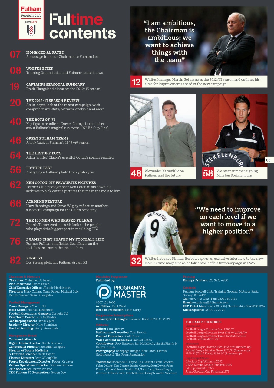 FULTIME Magazine Preview Pages