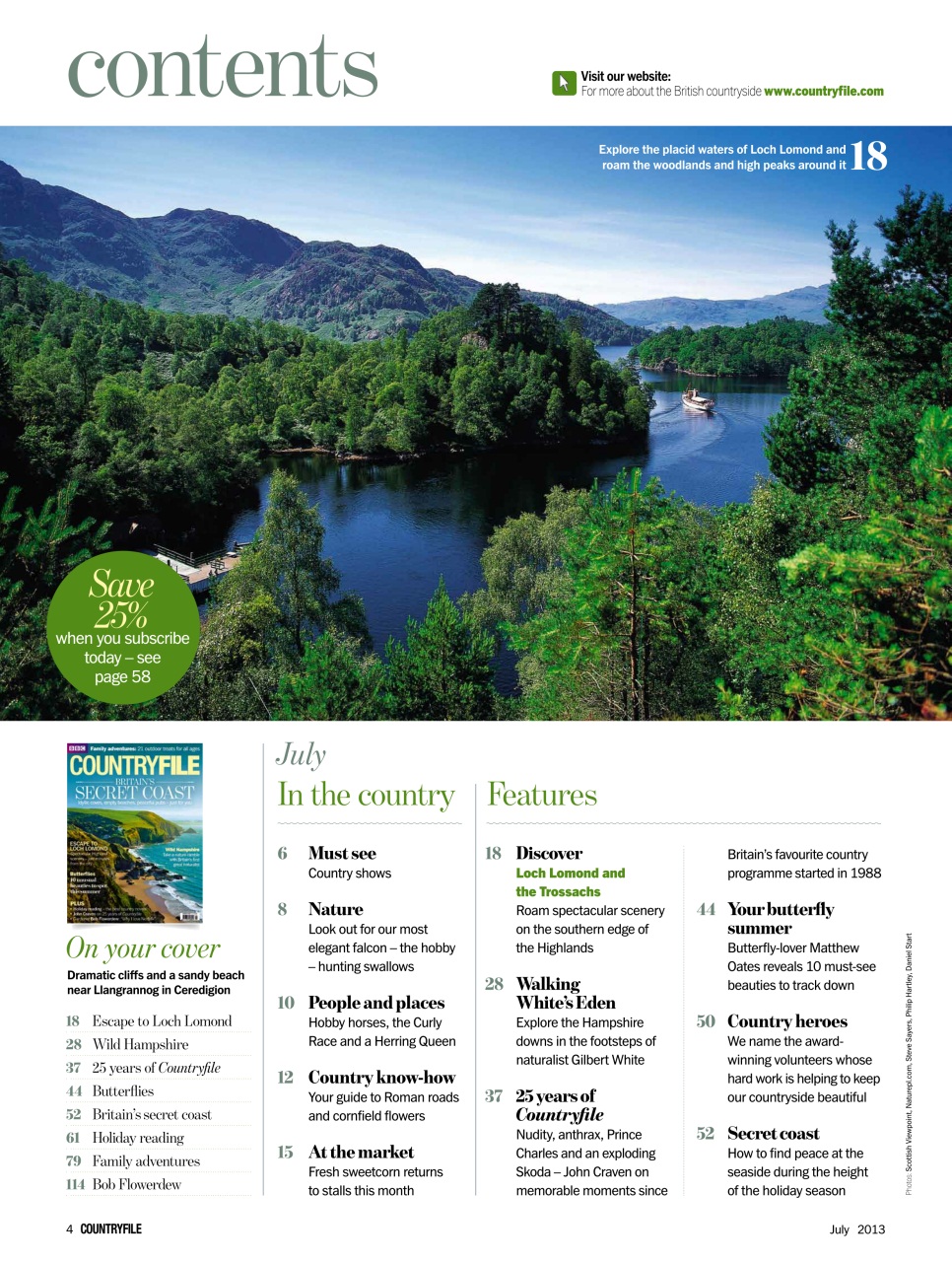 BBC Countryfile Magazine Preview Pages