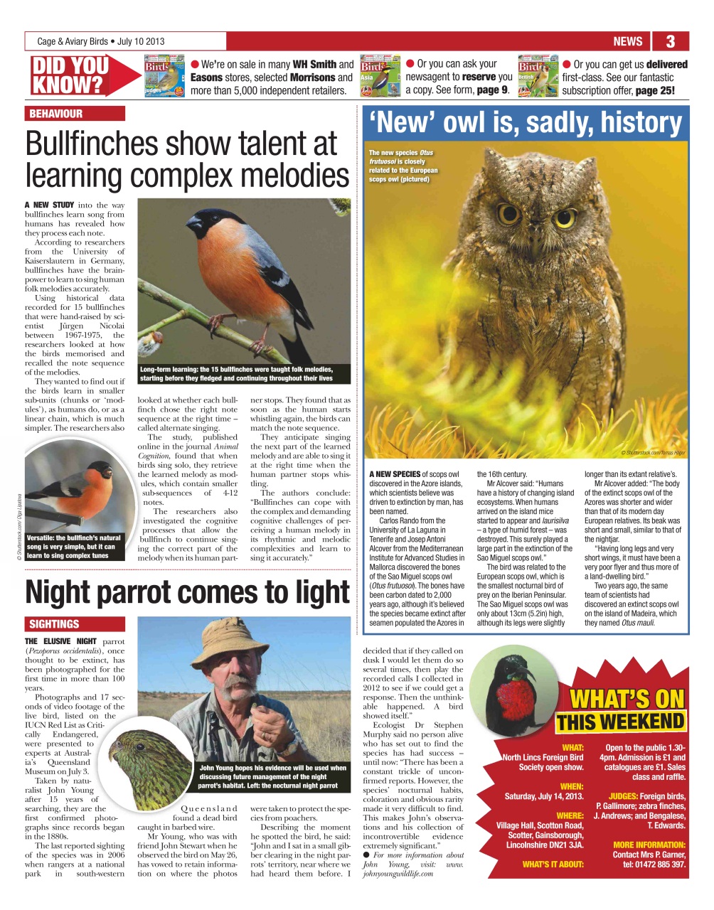 Cage & Aviary Birds Preview Pages