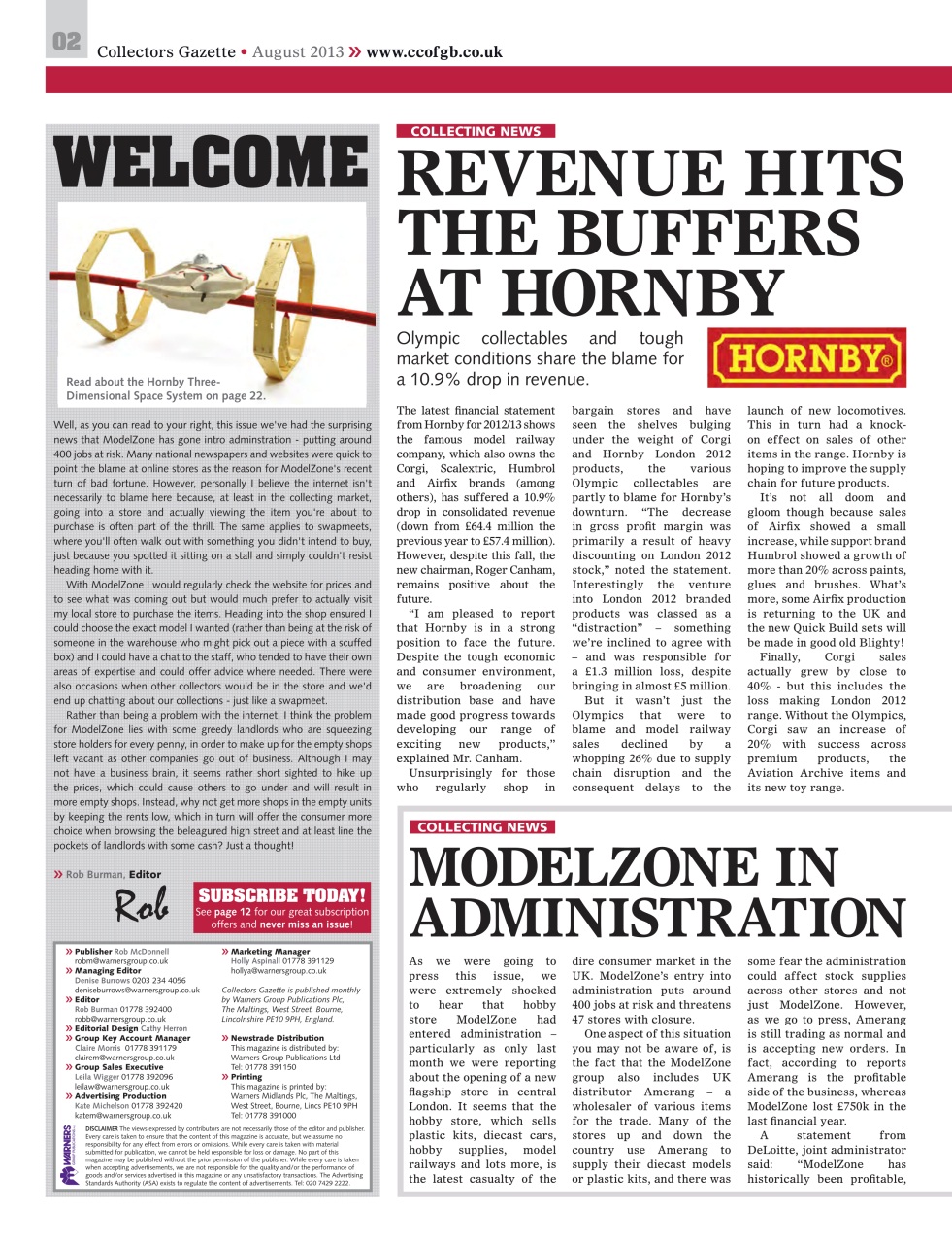 Collectors Gazette Preview Pages