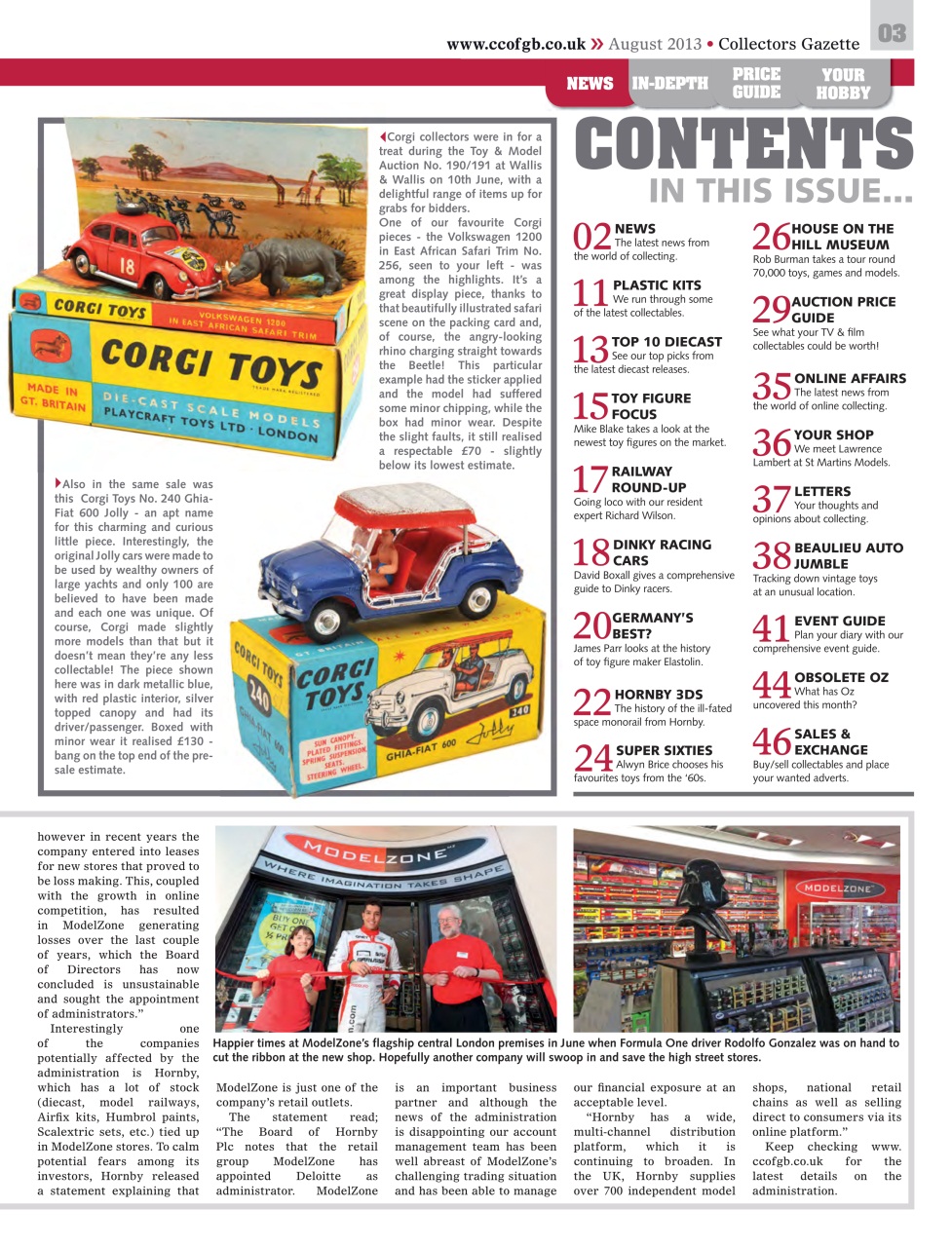 Collectors Gazette Preview Pages