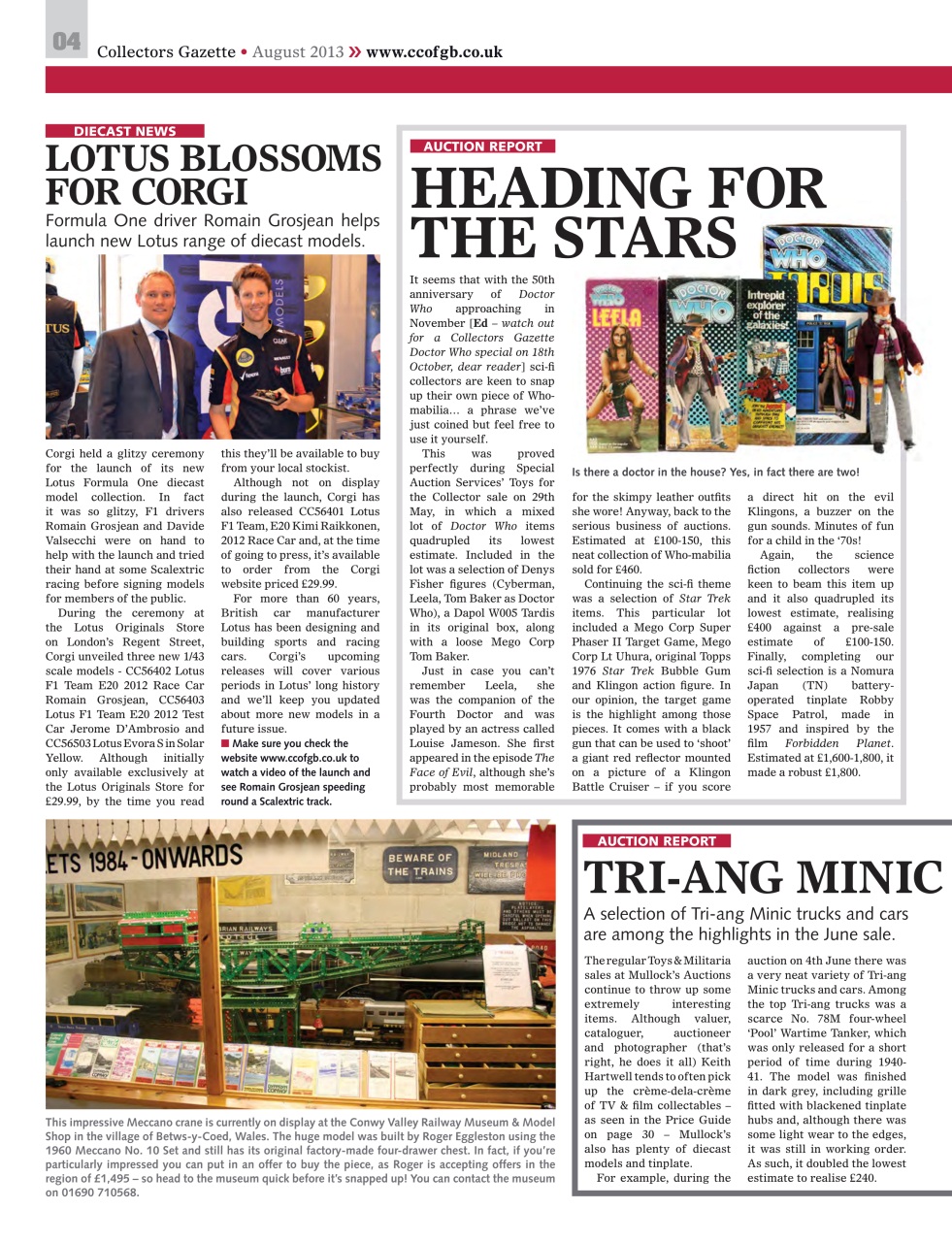 Collectors Gazette Preview Pages