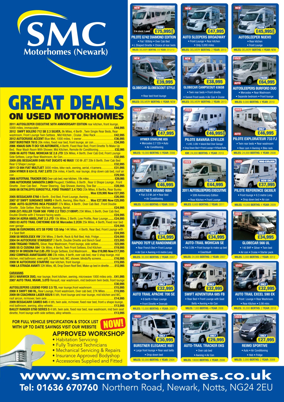 What Motorhome magazine Preview Pages