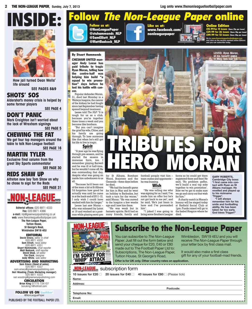 The Non-League Football Paper Preview Pages