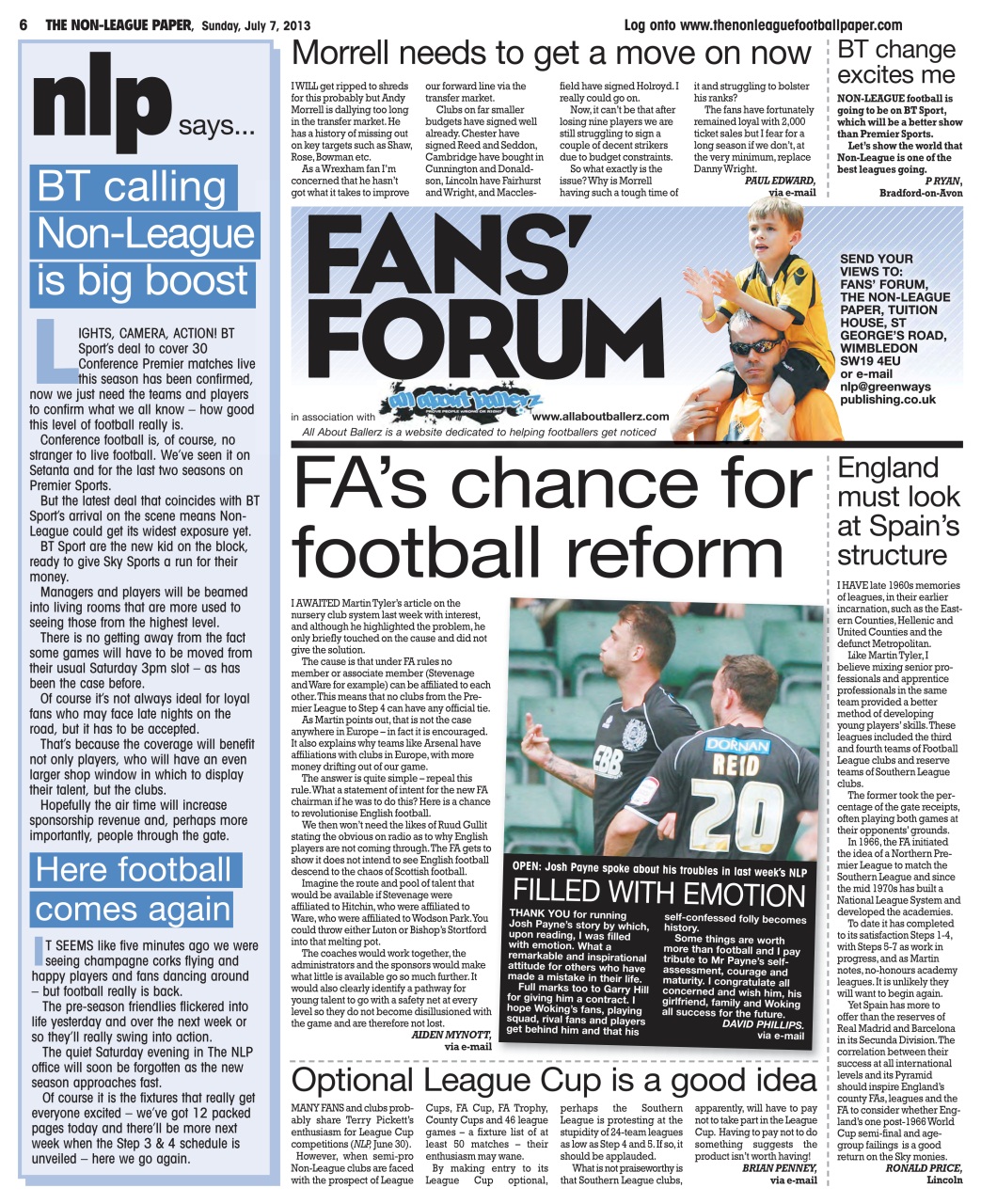 The Non-League Football Paper Preview Pages