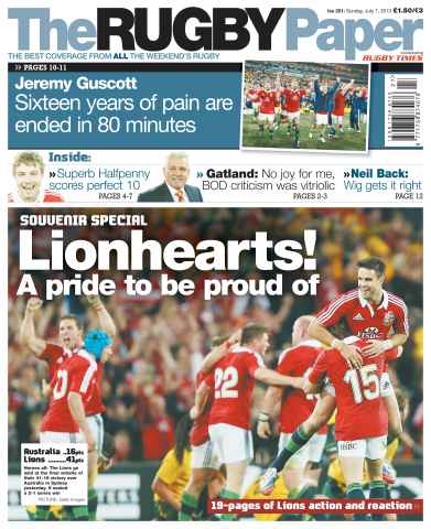 The Rugby Paper issue Sunday 7th July 2013