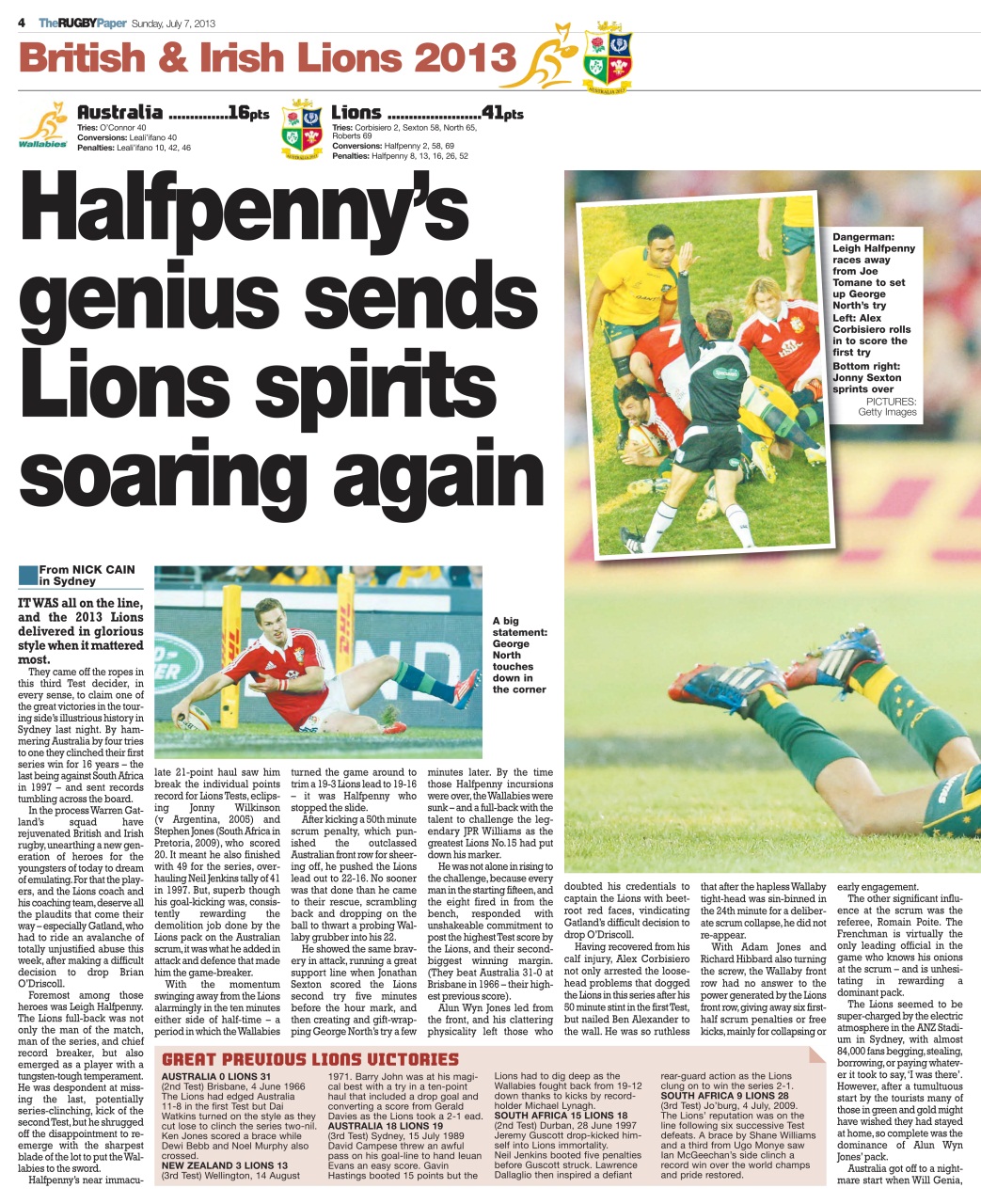 The Rugby Paper Preview Pages